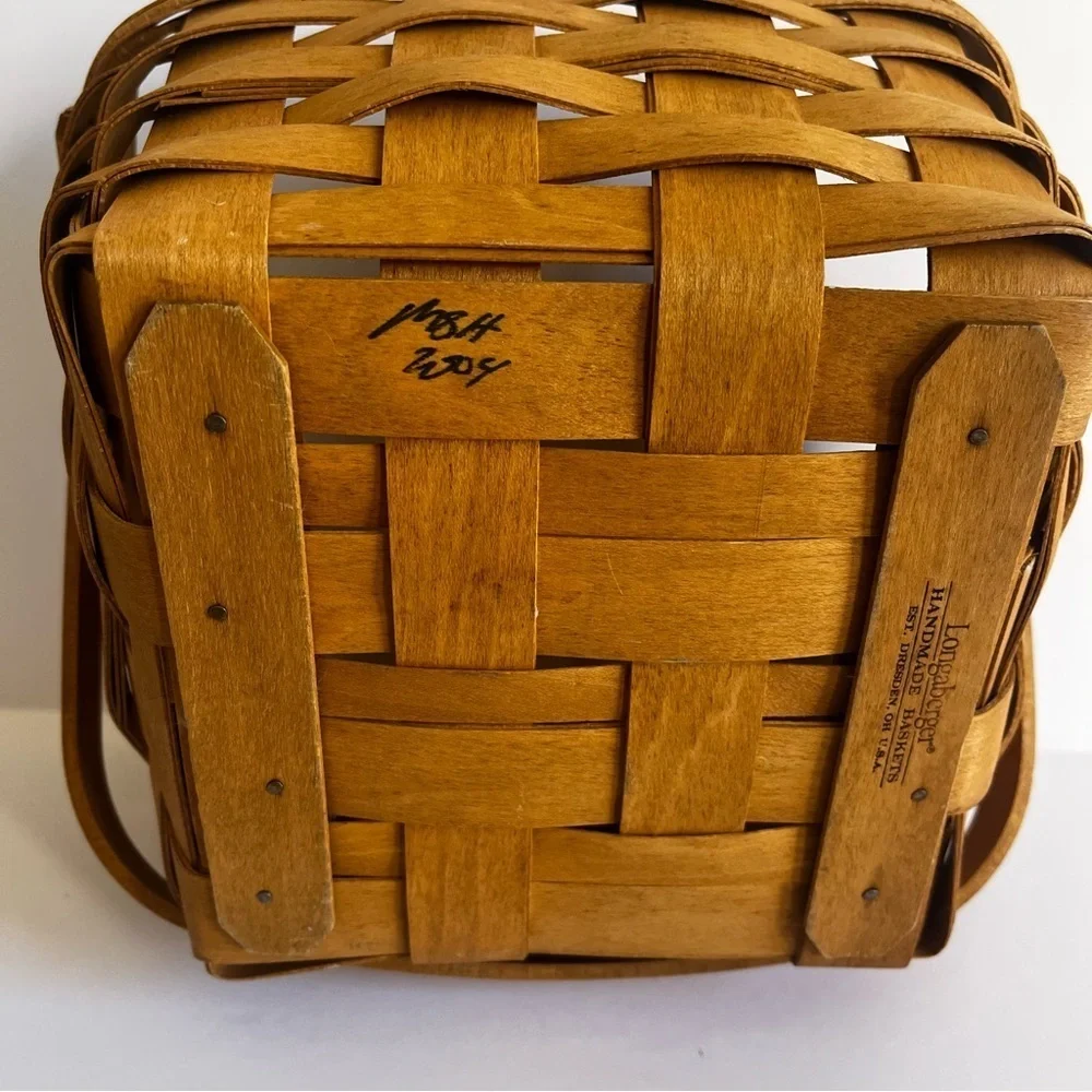 Vintage Longaberger Rustic HandWoven Rectangle Basket 8.5